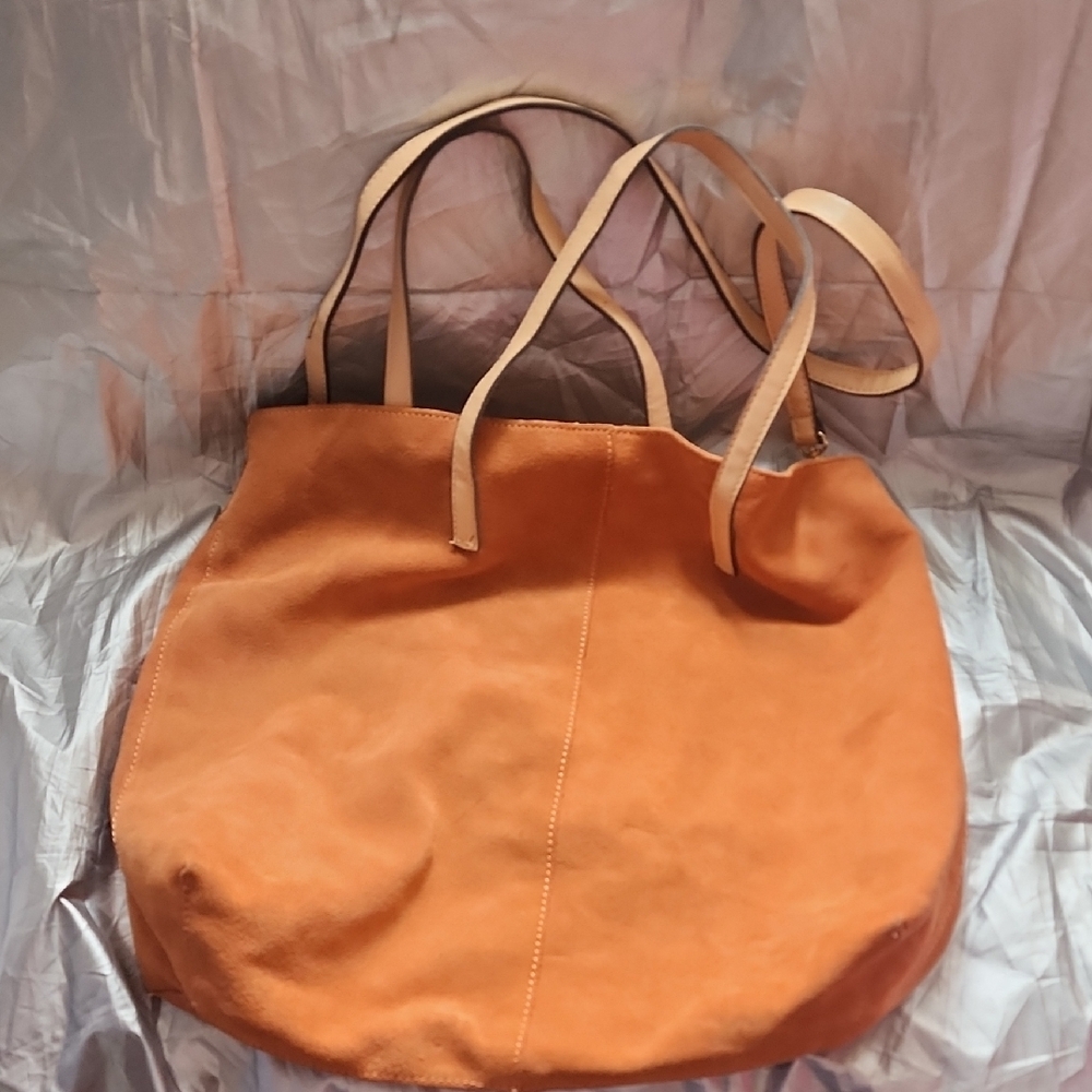 Elegant Tan Suede Tote Bag